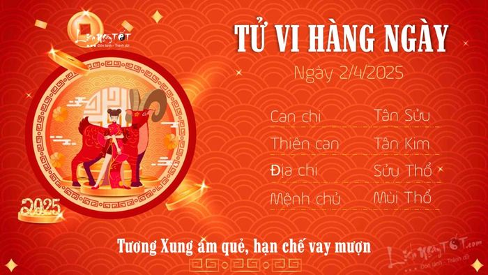 Tử vi hàng ngày 2/4/2025 - Mùi