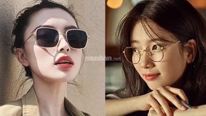 Kính có miếng đệm mũi là sự lựa chọn tuyệt vời cho nữ giới sở hữu khuôn mặt tròn.