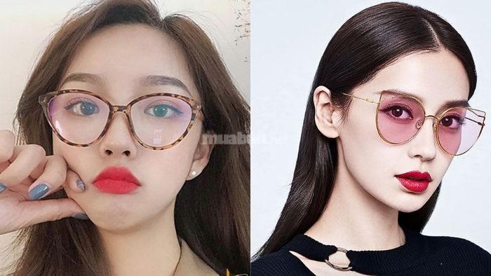 Kính với hoa văn và màu sắc nổi bật cũng là một lựa chọn tuyệt vời cho những người có khuôn mặt tròn.