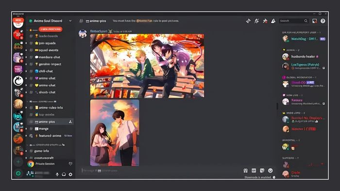 Anime Soul Discord - máy chủ Discord hàng đầu