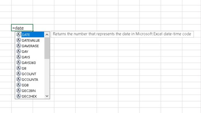 Lý do Excel không có hàm DATEDIF