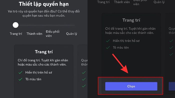 Hướng dẫn tạo role trong Discord bằng điện thoại - bước 4