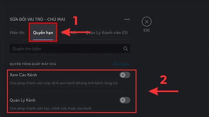 Hướng dẫn tạo role trong Discord trên máy tính - bước 4