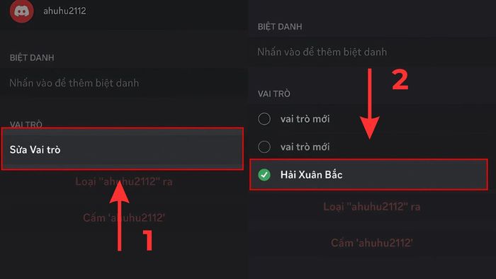 Hướng dẫn phân vai trên Discord bằng điện thoại - bước 3