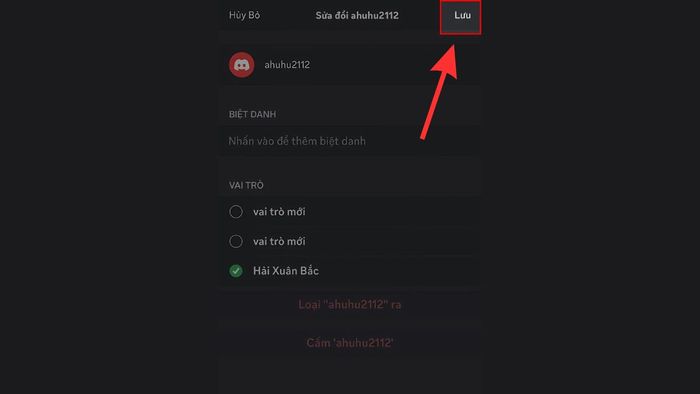 Hướng dẫn phân vai trên Discord bằng điện thoại - bước 4