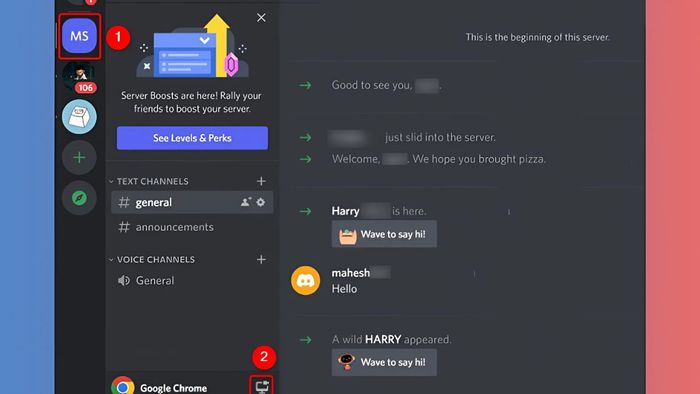 Hướng dẫn live Netflix trên Discord - bước 3 cụ thể