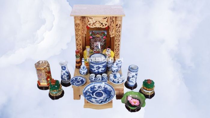 Các vật phẩm cần đặt trên bàn thờ ông Địa, Thần Tài