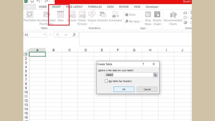 Hướng dẫn tạo nút chọn ngày trong Excel bước 3