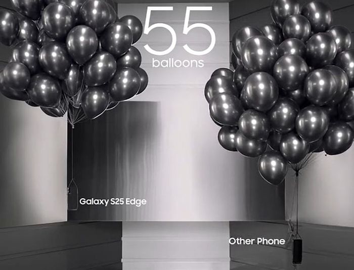 Samsung giới thiệu thiết kế siêu mỏng và nhẹ của Galaxy S25 Edge trong chiến dịch quảng cáo mới nhất.