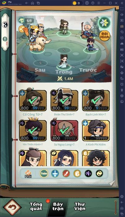 Những mẹo và chiến thuật hữu ích cho game thủ khi chơi Tông Sư Mạnh Nhất trên PC với BlueStacks