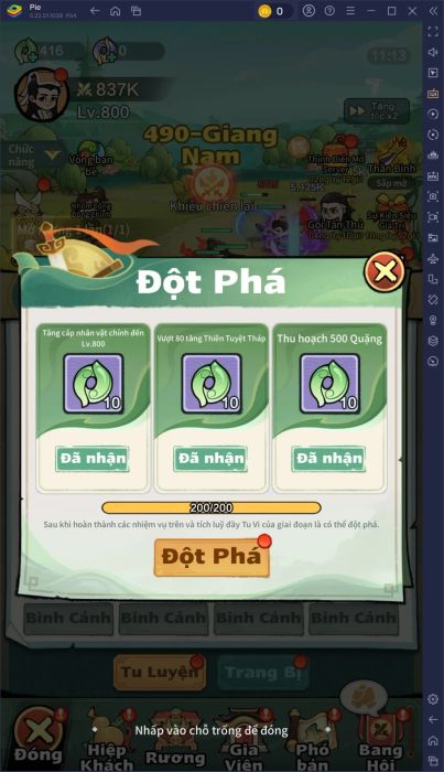 Những chiến thuật và mẹo chơi hay dành cho game thủ khi trải nghiệm Tông Sư Mạnh Nhất trên PC với BlueStacks