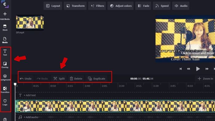 Hướng dẫn sử dụng Microsoft Clipchamp trên web bước 4