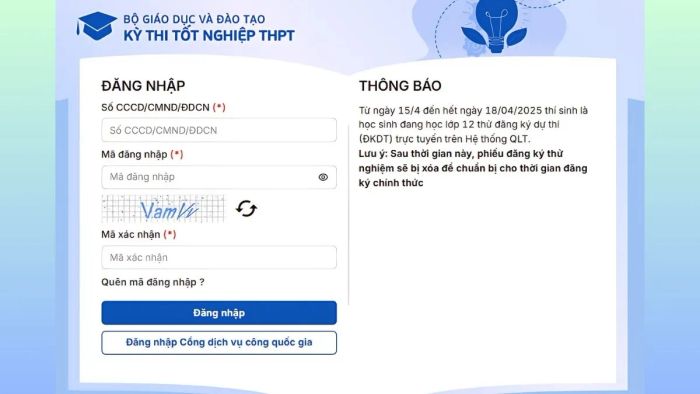 Hướng dẫn thanh toán nguyện vọng - bước 1