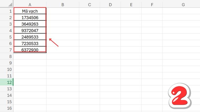 Hướng dẫn tạo mã vạch trong Excel bằng Font Code39 – Bước 2