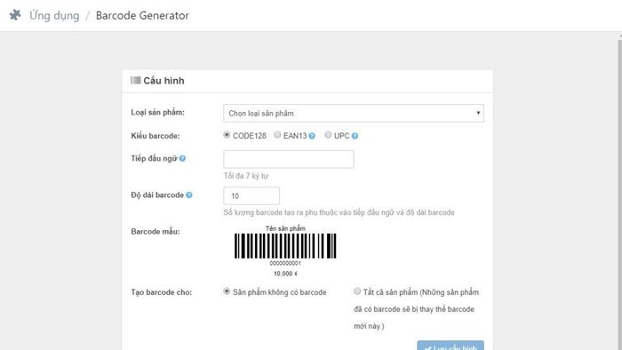 Phần mềm hỗ trợ cách tạo mã vạch trong Excel – Lựa chọn 1