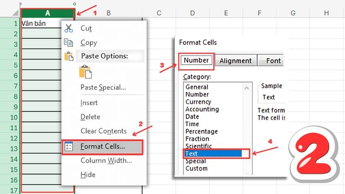 Hướng dẫn tạo mã vạch trong Excel bằng công thức – Bước 2