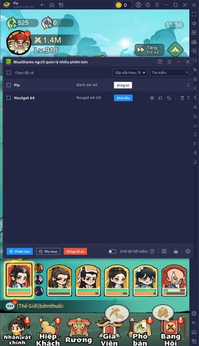 Chơi nhiều tài khoản đồng thời trong Tông Sư Mạnh Nhất trên PC với BlueStacks