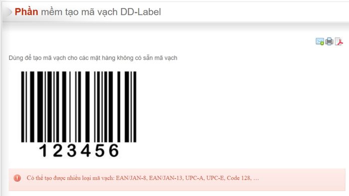 Phần mềm hỗ trợ cách tạo mã vạch trong Excel – Lựa chọn 3