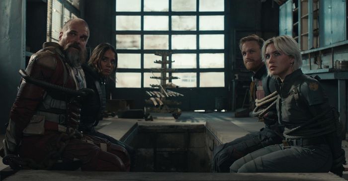 Wyatt Russell, David Harbour, Hannah John-Kamen, và Florence Pugh trong Thunderbolts