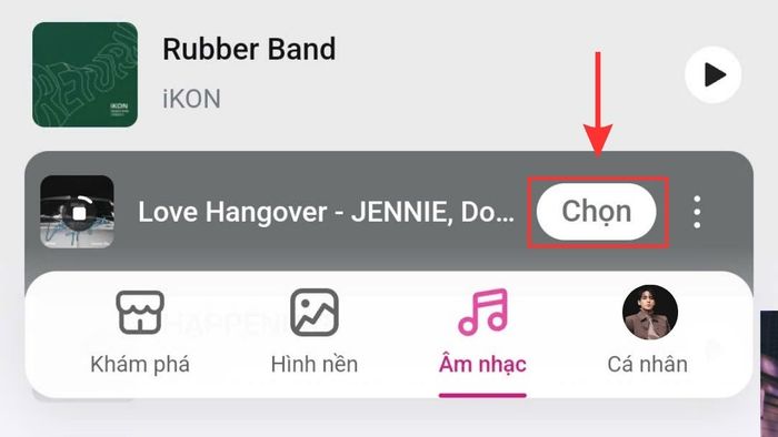 Hướng dẫn thêm nhạc nền trên trang cá nhân Zalo cho Android - bước 3