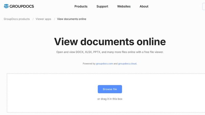 Cách mở file XPS trực tuyến - Bước 1