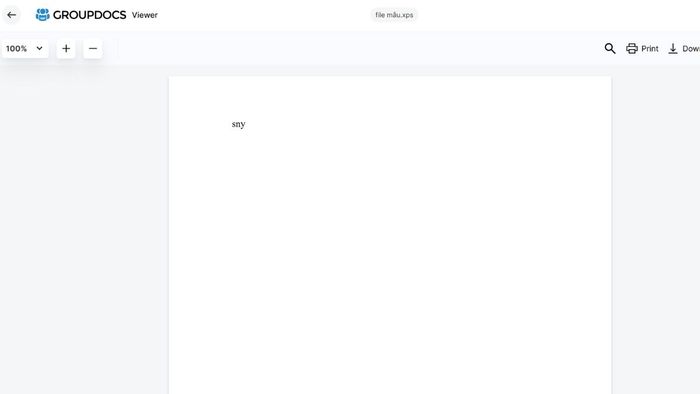 Cách mở file XPS trực tuyến - Bước 3