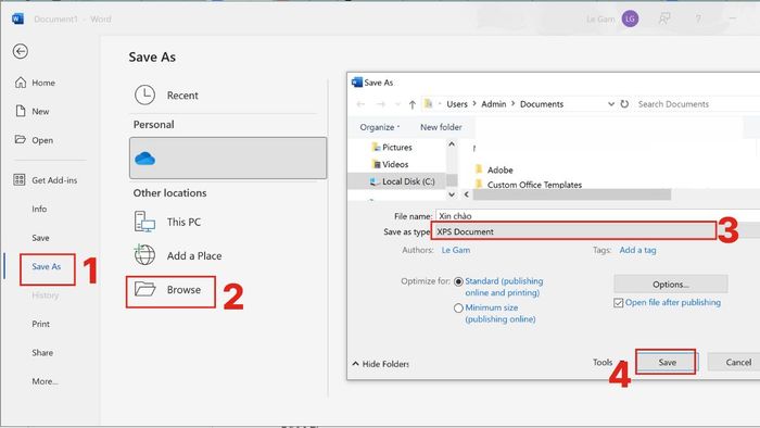 File XPS là gì và cách chuyển đổi qua 2 bước - Bước 2
