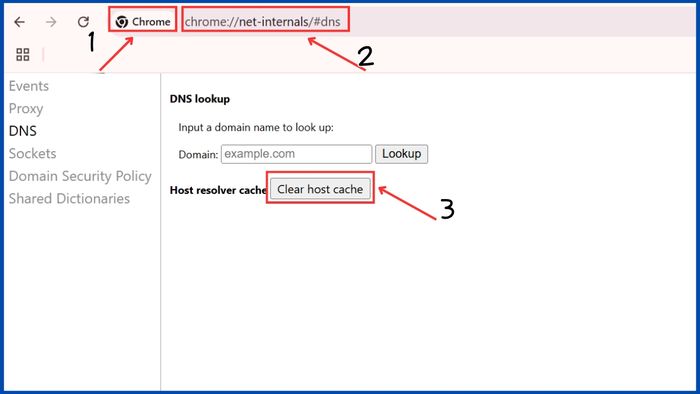 err_address_unreachable Chrome