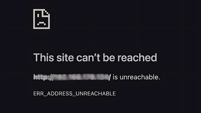 sửa lỗi err_address_unreachable