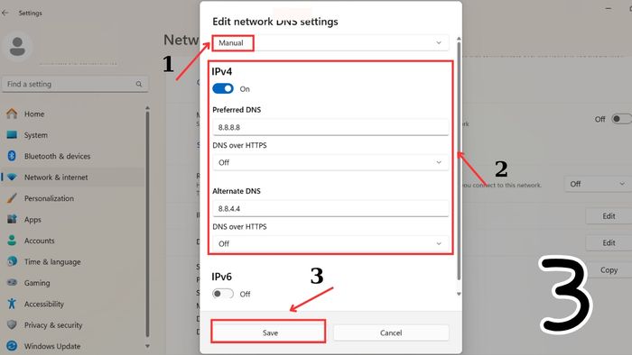 lỗi err_address_unreachable trên Android