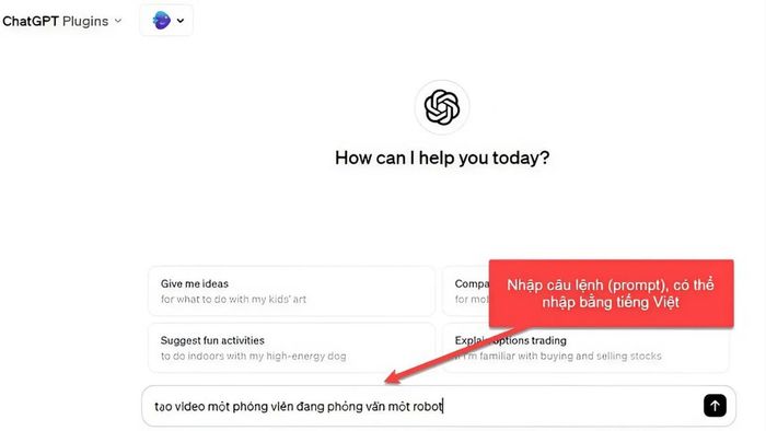 Hướng dẫn sử dụng  để tạo video - Bước 1