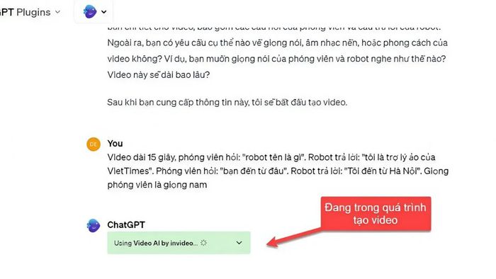 Hướng dẫn sử dụng  để tạo video - Bước 3