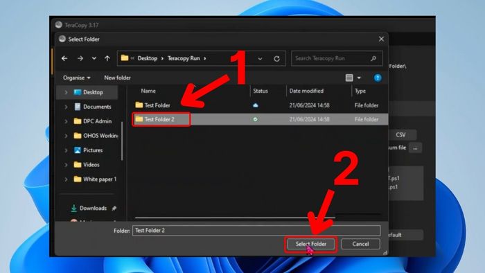 Hướng dẫn sử dụng phần mềm TeraCopy - Bước 4