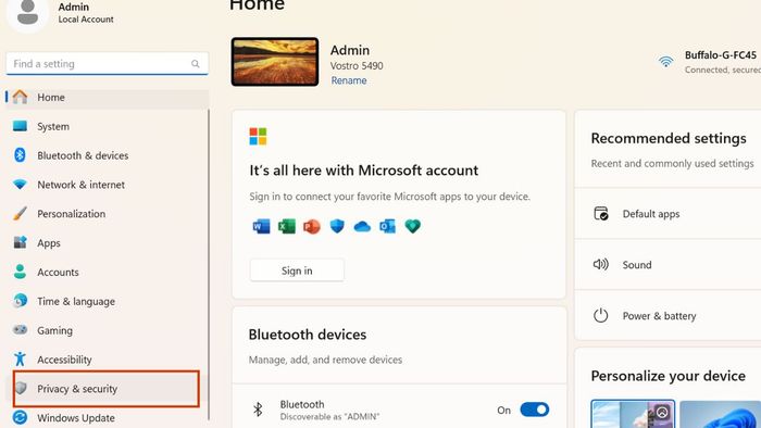 Khắc phục lỗi Discord không nhận Mic – cấp quyền truy cập micro – bước 1