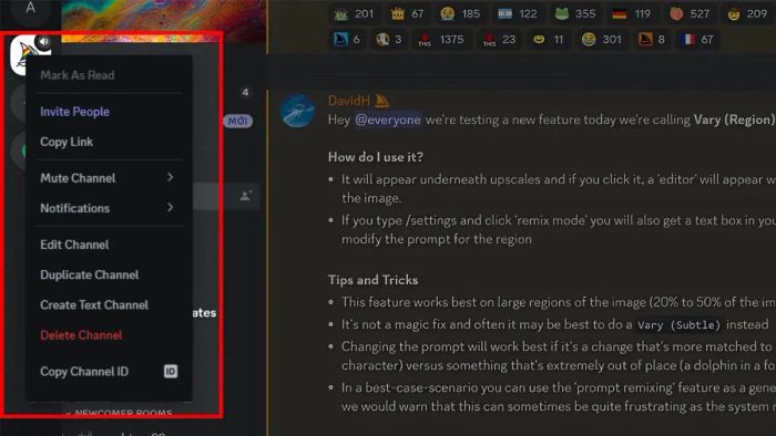 Hướng dẫn lấy ID Discord cho kênh chat - Bước 1 và 2