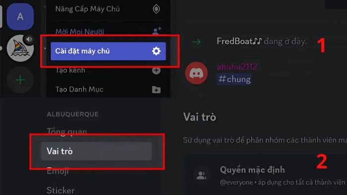 Hướng dẫn lấy ID Discord theo vai trò - Bước 2 và 3