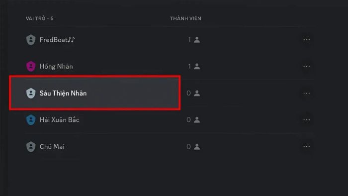 Hướng dẫn lấy ID Discord theo vai trò - Bước 4
