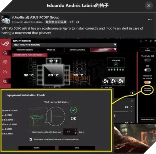 Asus trang bị cảm biến con quay để ngăn chặn tình trạng nghiêng của card đồ họa “khủng”