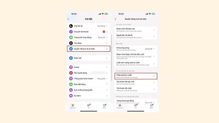 Cách chặn tin nhắn từ người lạ trên Messenger phiên bản mới - bước 2