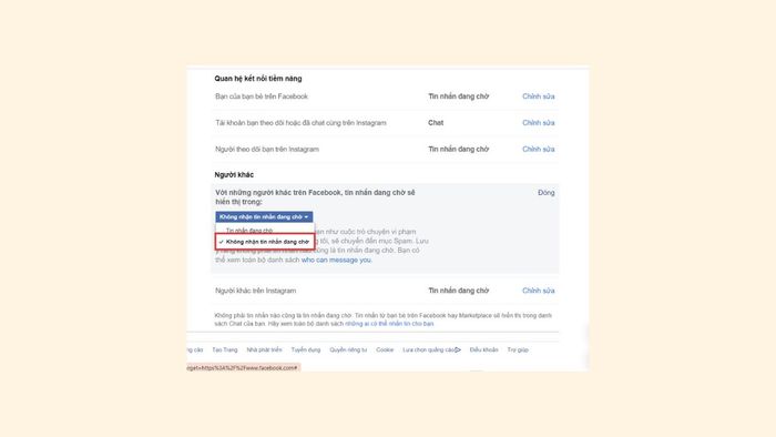 Cách chặn tin nhắn từ người lạ trên Messenger trên máy tính - bước 4