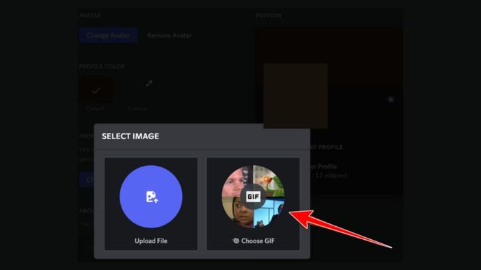 Cách thêm GIF làm ảnh đại diện Discord - bước 3