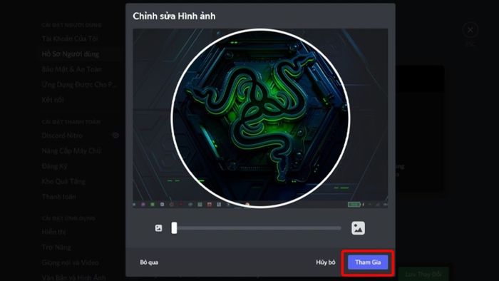 Hướng dẫn thay đổi ảnh đại diện Discord trên laptop, PC - bước 6