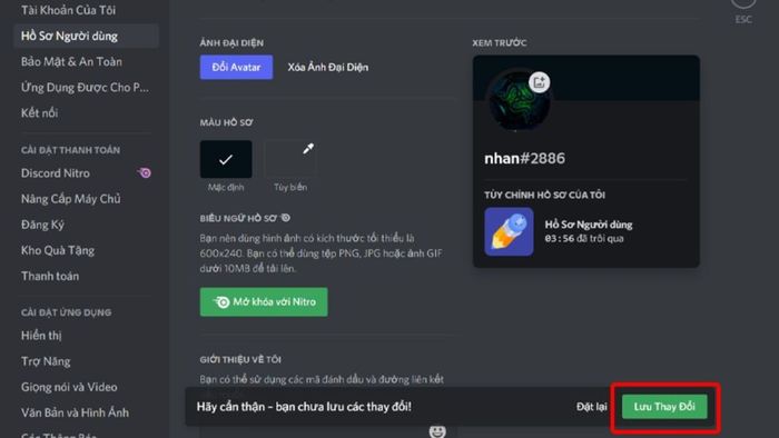 Hướng dẫn thay đổi ảnh đại diện Discord trên laptop, PC - bước 7