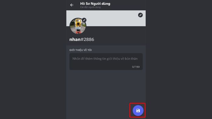 Hướng dẫn thay đổi ảnh đại diện Discord trên điện thoại - bước 5