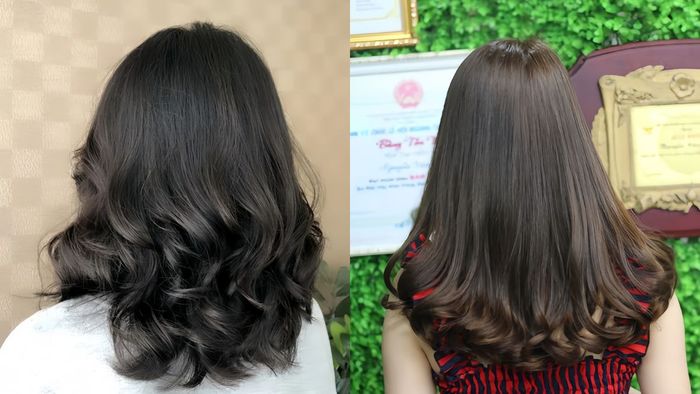 Tóc ngang bầu xoăn đuôi là sự kết hợp hoàn hảo giúp tạo nên vẻ ngoài cuốn hút và năng động.