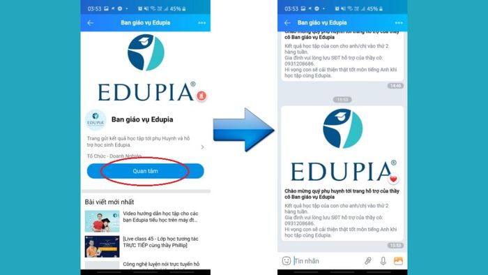 Hướng dẫn sử dụng ứng dụng Edupia Trung học cơ sở – Bước 4