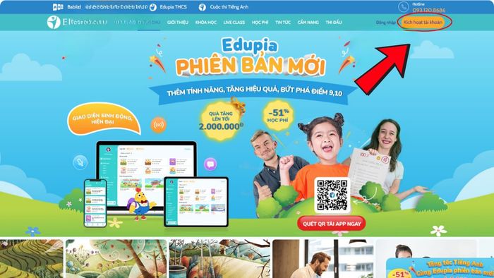 Hướng dẫn sử dụng ứng dụng Edupia Trung học cơ sở – Bước 2