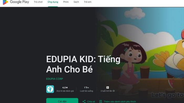 Hướng dẫn sử dụng ứng dụng Edupia Trung học cơ sở – Bước 1