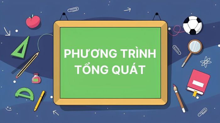 Định nghĩa về phương trình dạng tổng quát
