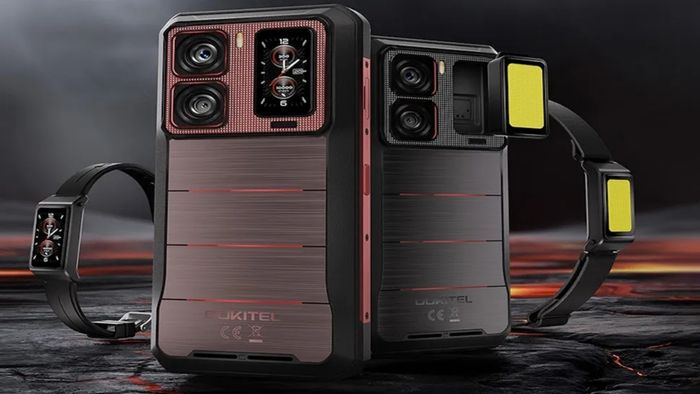 Mẫu WP300 mới từ Oukitel nổi bật với thiết kế siêu bền, dung lượng pin lớn và khả năng tích hợp nhiều phụ kiện tiện ích.